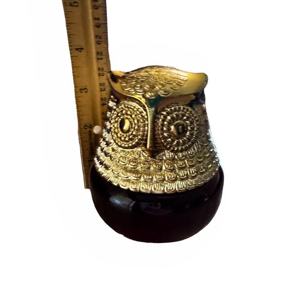 Vintage Avon Owl Bottle – Purple Glass & Gold 1970s Collectible - Picture 11 of 11